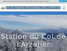 Tablet Screenshot of col-de-larzelier.fr